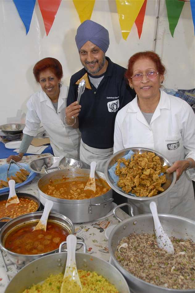 Paul Babra, founder of the Canterbury Curry Club with members