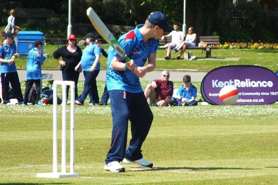 Harry plays for Kent Spitfires VI (Visually Impaired) Cricket Club.