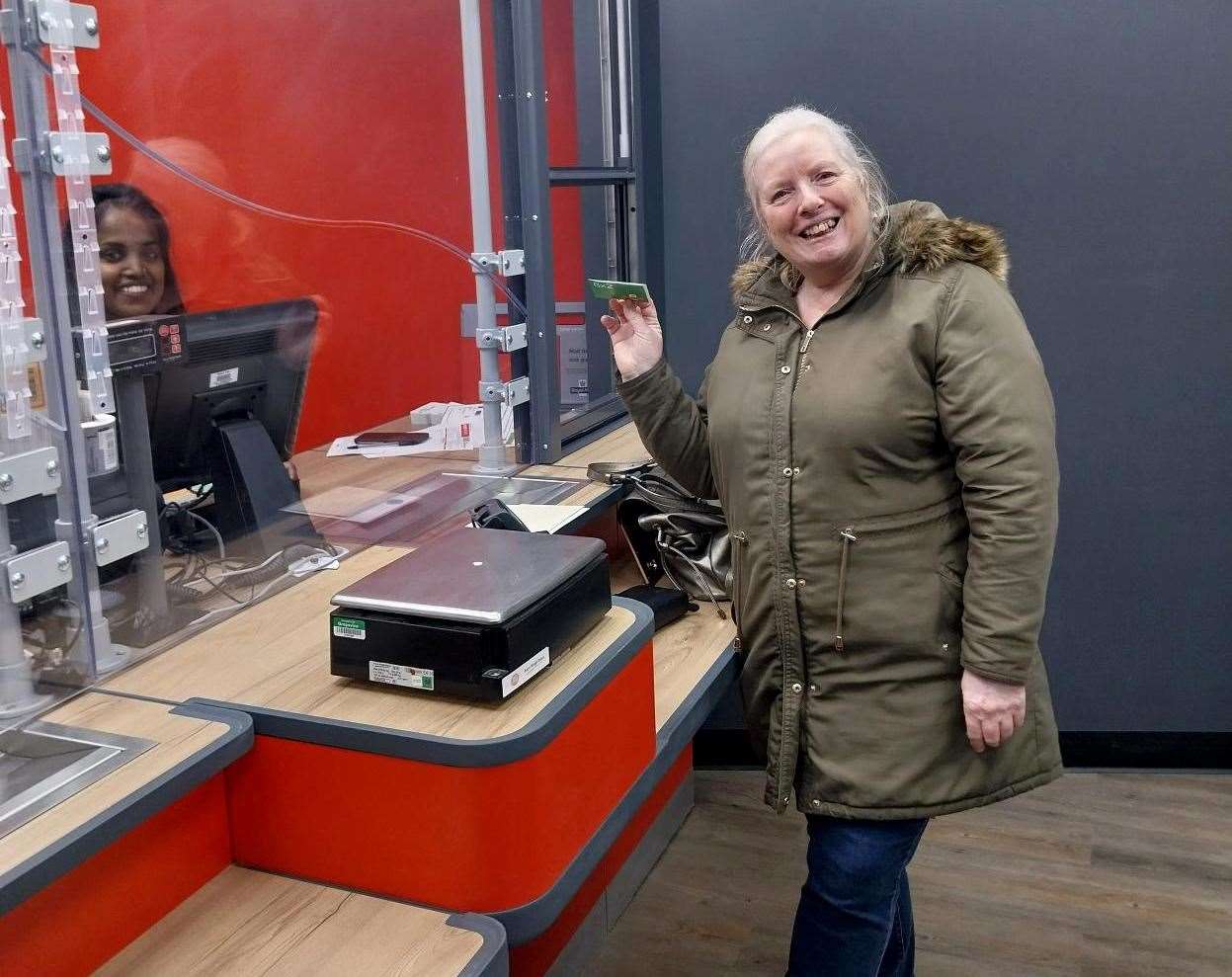 The shop's first customer was Lorraine Clements. Picture: Post Office