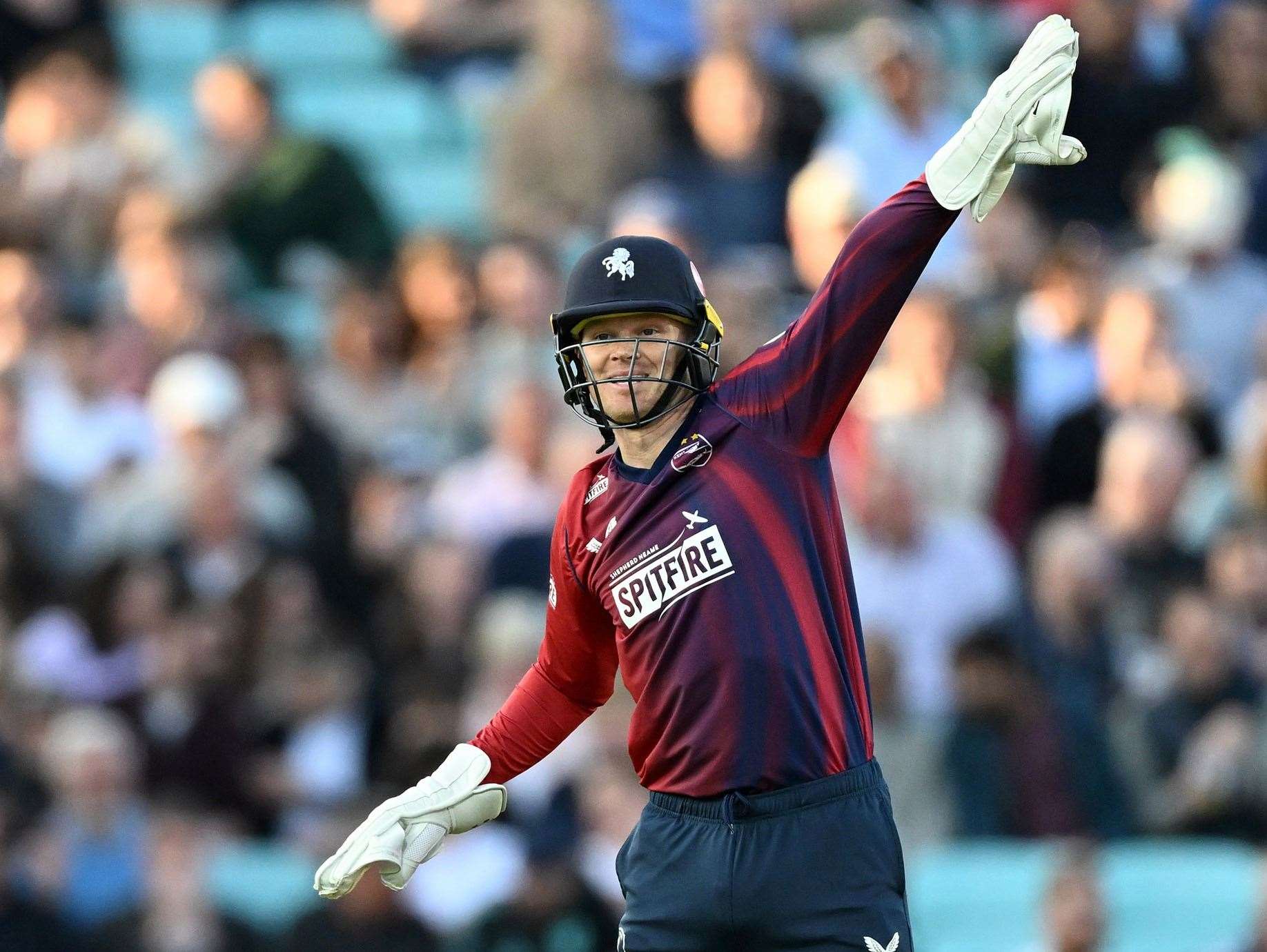Sam Billings – has reiterated his commitment to Kent by becoming the county's second white-ball contracted player. Picture: Keith Gillard