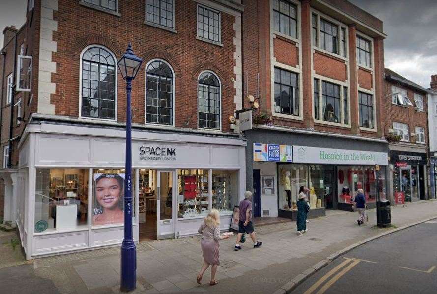 Space NK, in Sevenoaks, was one of the shops allegedly targeted. Picture: Google Maps