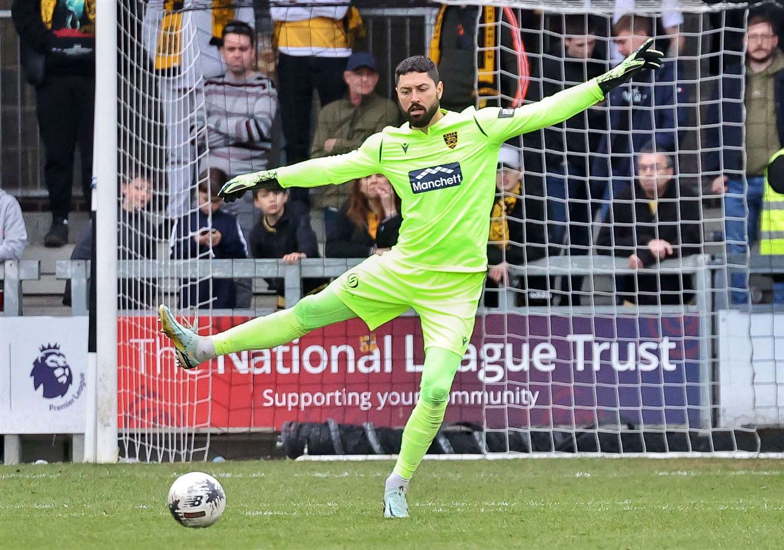 Maidstone goalkeeper Lucas Covolan kept another clean sheet at Princes Park. Picture: Helen Cooper