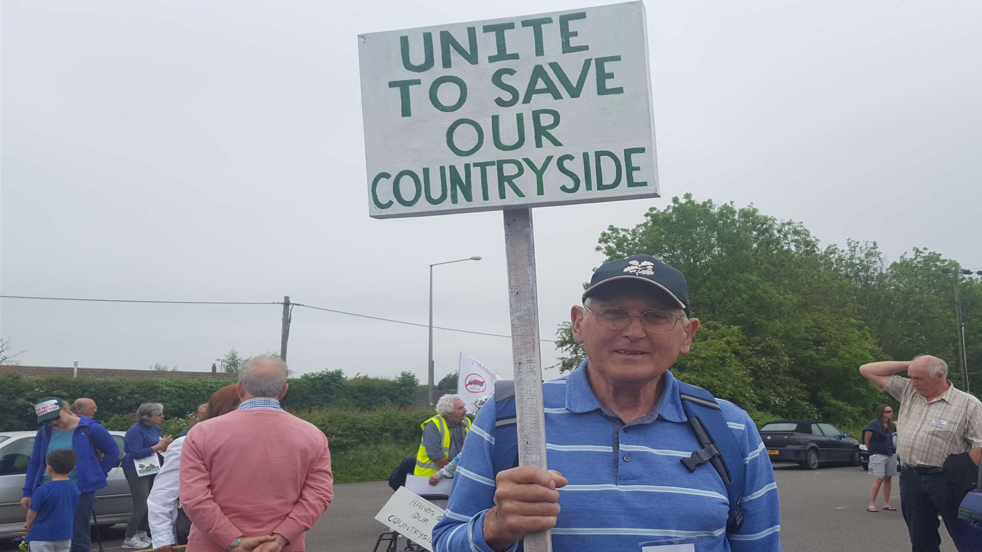 Bob Paddon joined the protests