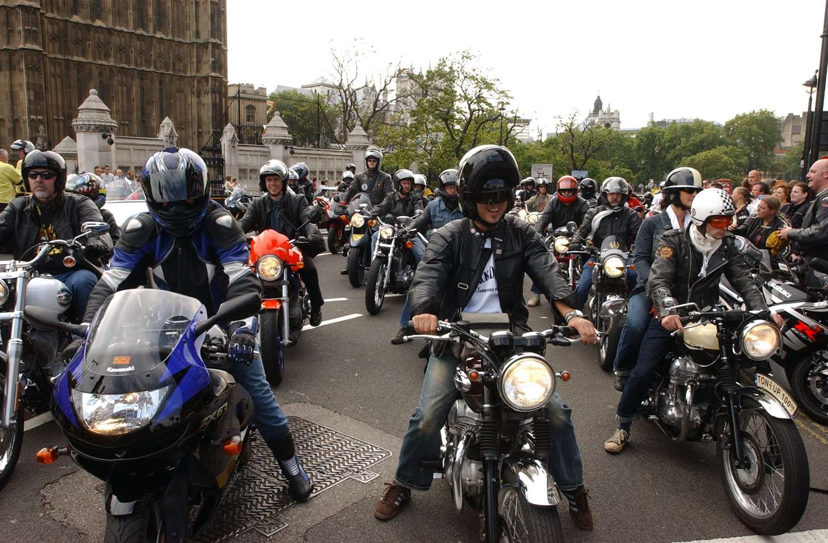 The Kill Spills protest in 2006, where 5000 bikers rode from The Ace Cafe to the House of Commons.