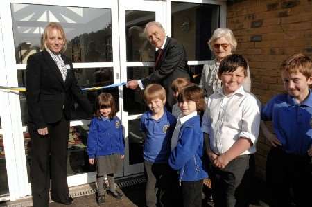 The opening ceremony for the new extension to Northbourne Primary School