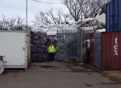 The site was visited and pictures taken of the tons of mattresses