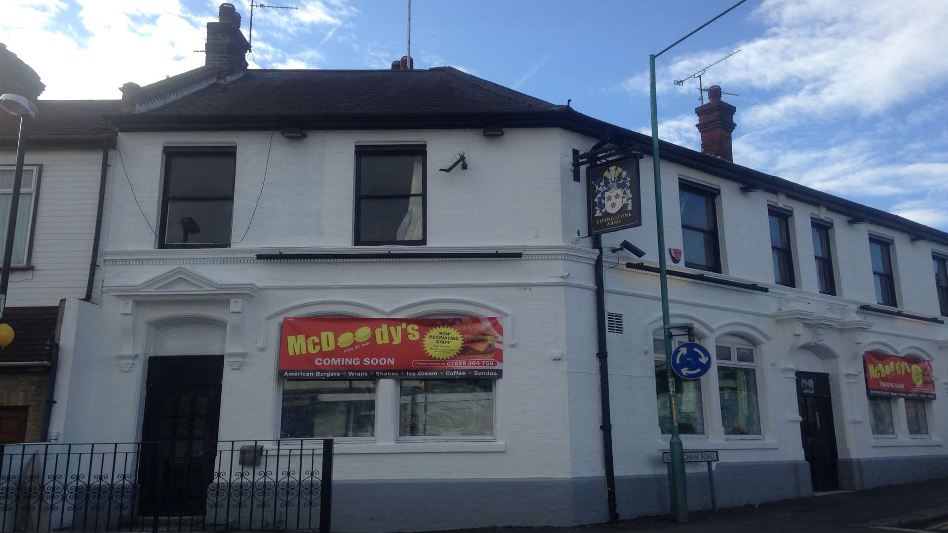 The Livingstone Arms pub in Gillingham is to become a diner called McDoody's