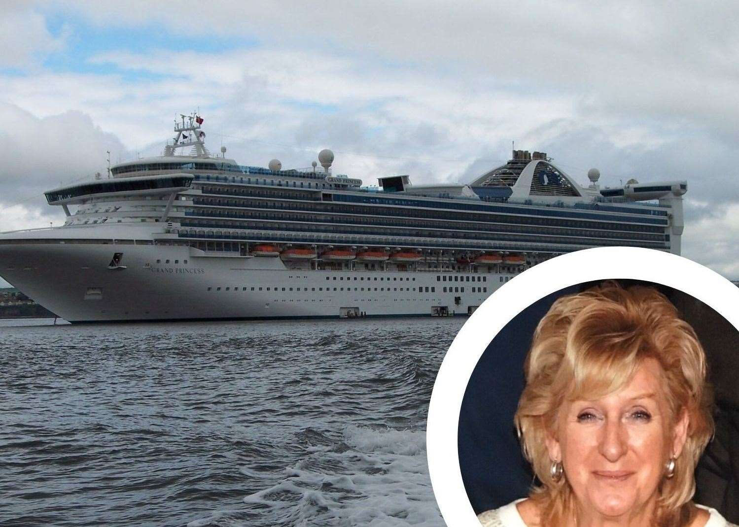 The Grand Princess cruise ship and Jackie Bissell, who is stuck in her cabin amid a coronavirus outbreak
