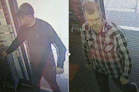 Police would like to speak to these two men about the incident. Picture: Kent Police