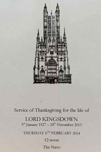 The order of service