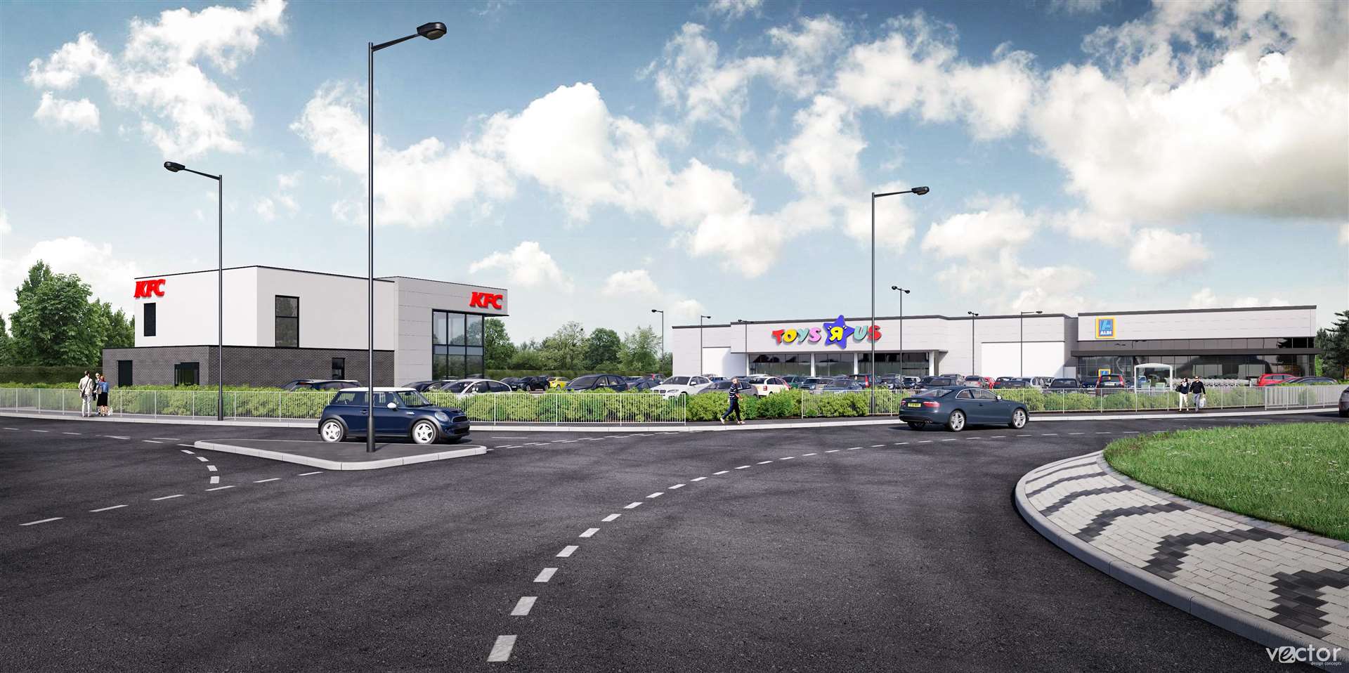 KFC and Aldi has been approved at Horsted Retail Park