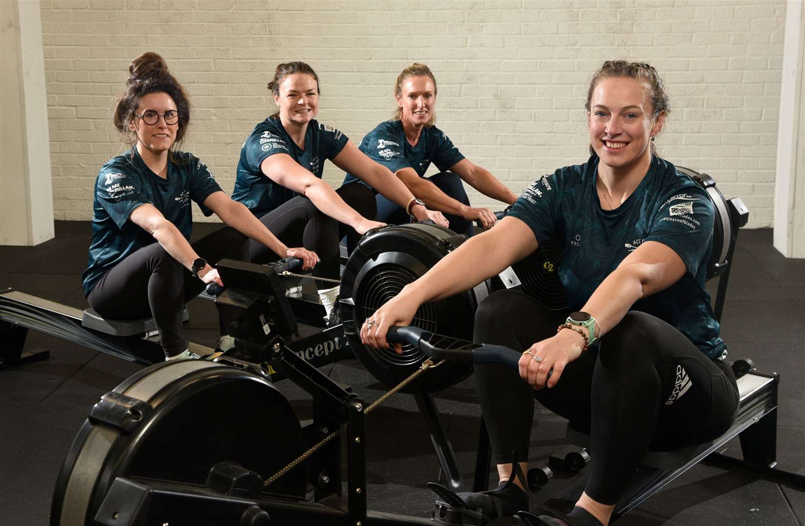 Sittingbourne rower Katherine Windsor, foreground, and her teammates Lizz Watson, Laura Langton and Beth MotleyPicture: Rob Lacey
