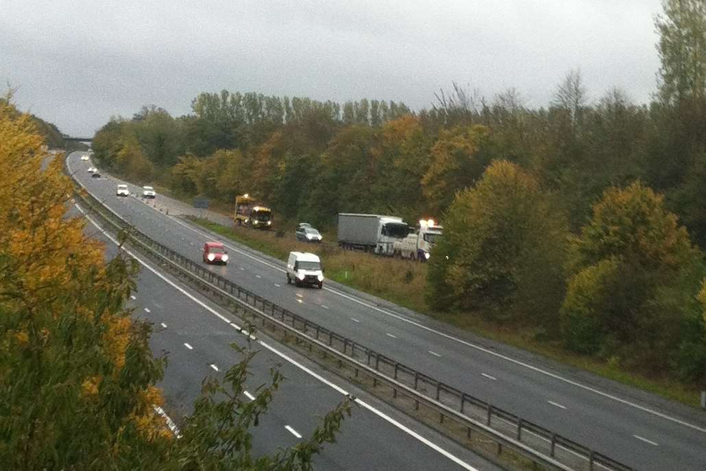 The A2 sliproad at Wincheap was closed after Philip's death