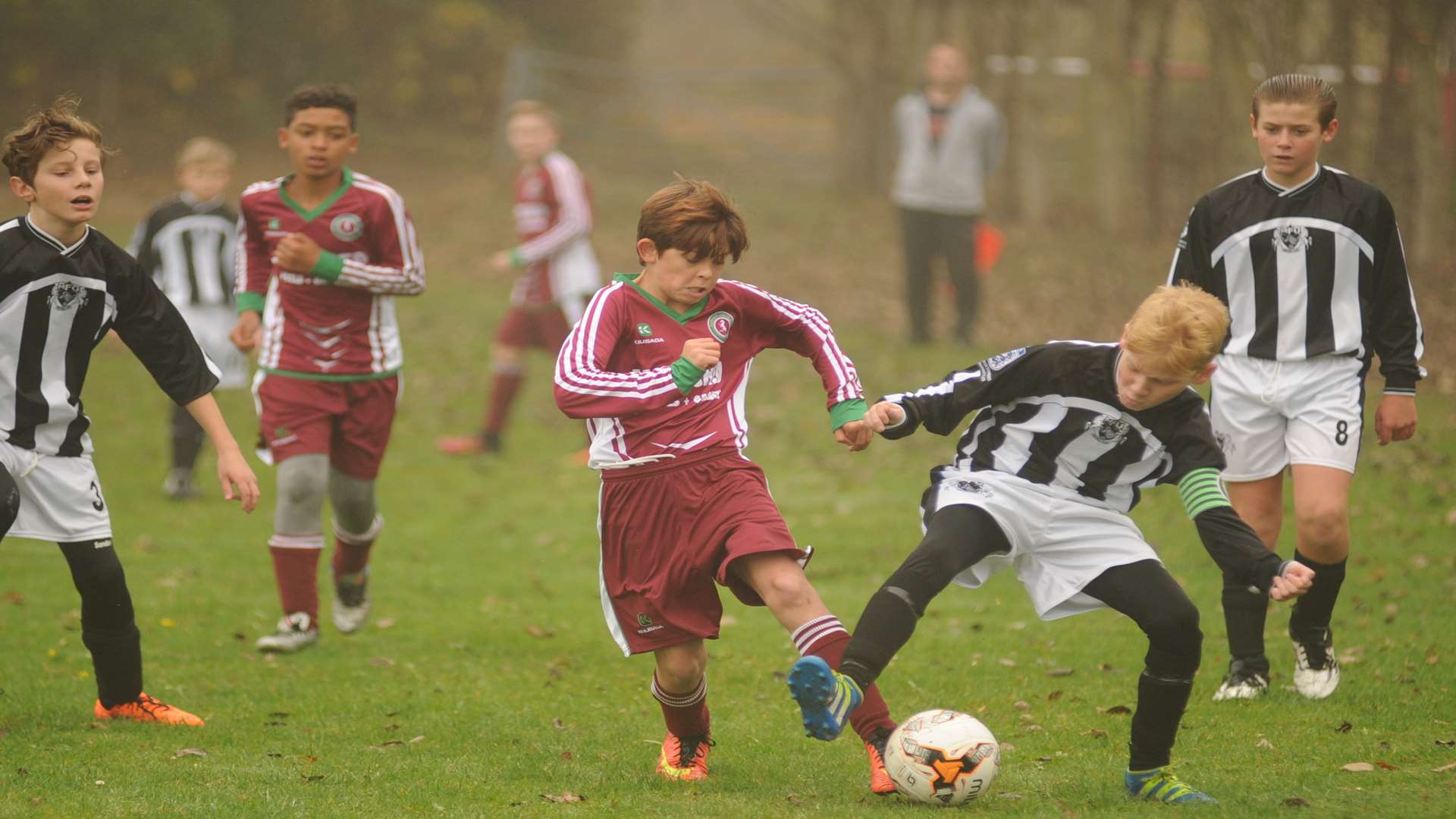 Cobham Colts and Milton & Fulston under-13s go head-to-head in Division 2 Picture: Steve Crispe