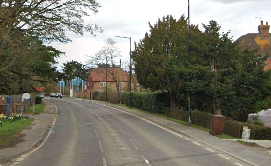 The homes could be built off A28 Ashford Road. Picture: Google