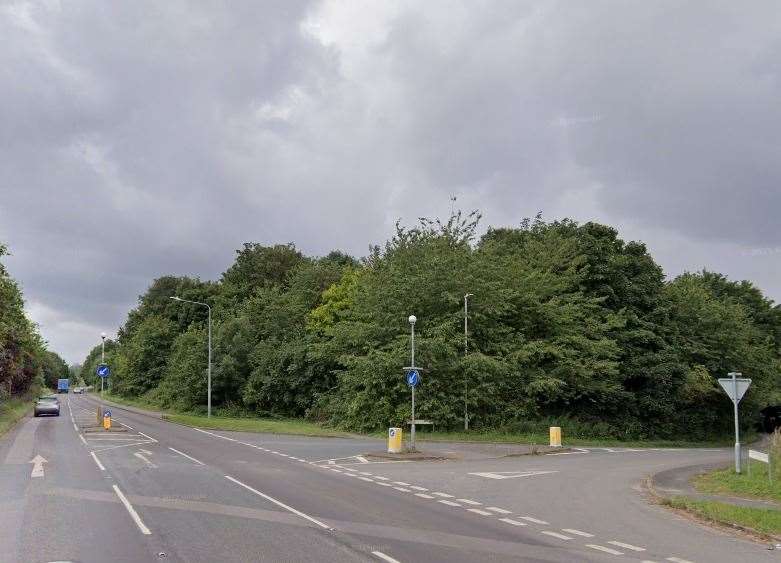 The crash happened at the junction between Western Link and Bysing Wood Road. Picture: Google Street View