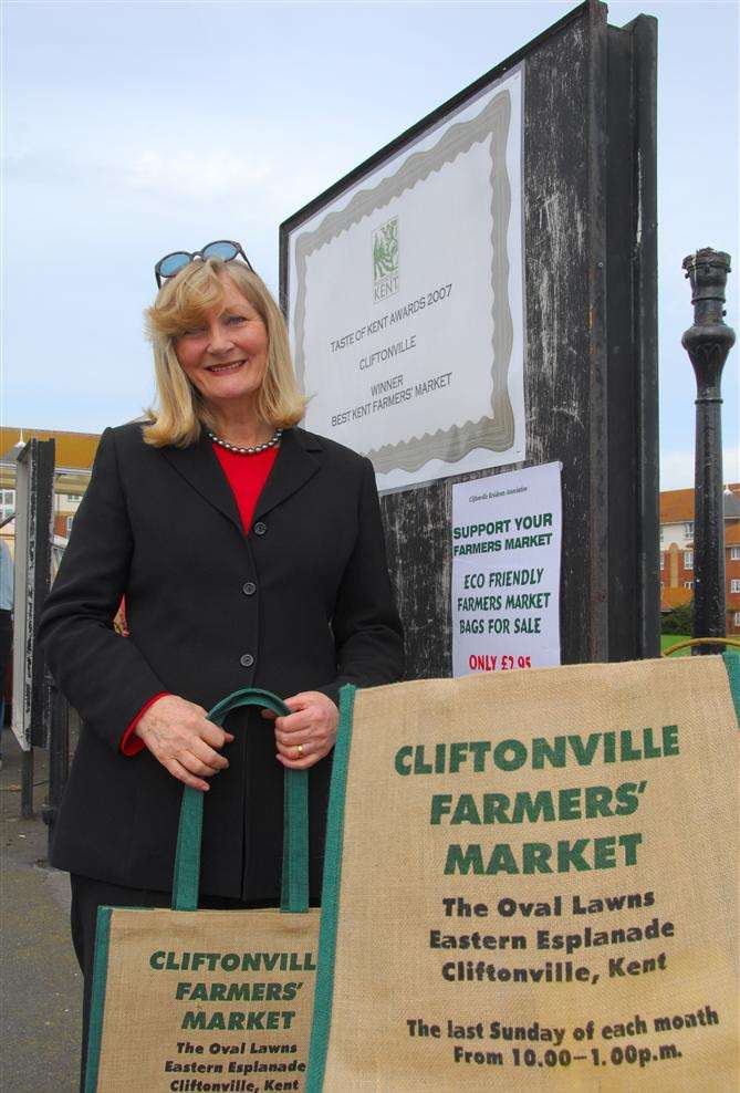 Cliftonville Farmers Market organiser June Chadband is delighted to "win back the crown" as Kent Farmers Market of The Year in the Taste of Kent Awards 2014.