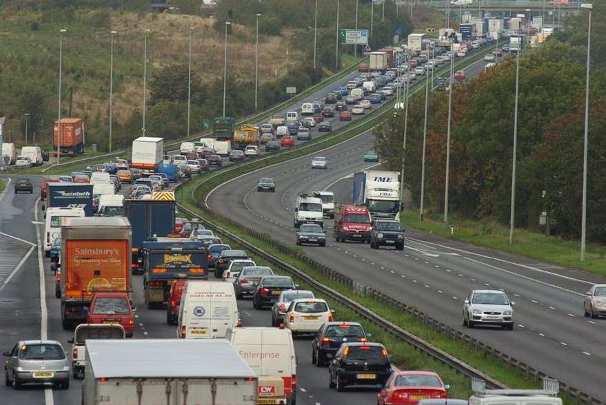 Heavy traffic is expected on the county's roads for the Christmas getaway. Picture: Library image