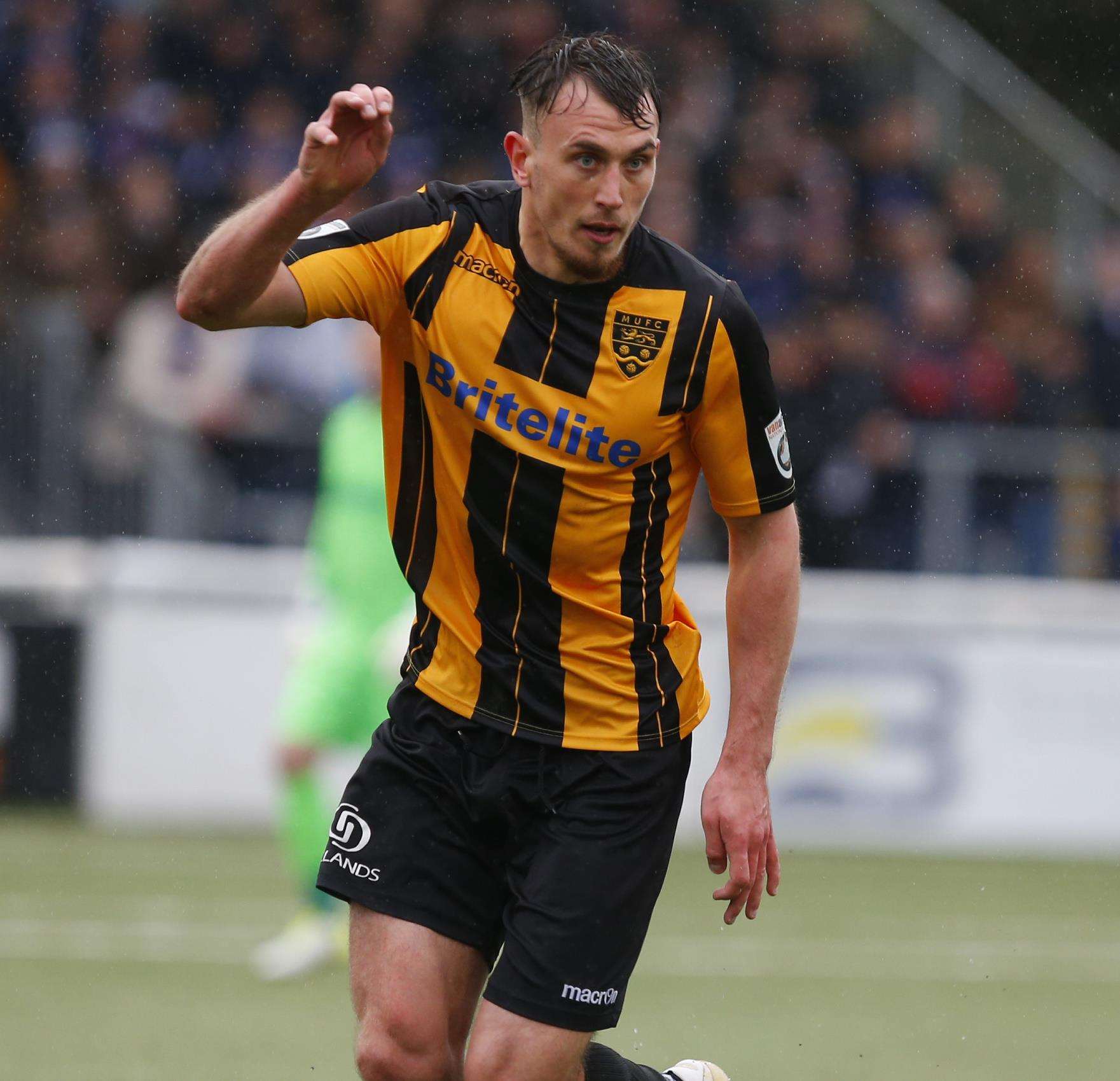 Will De Havilland in action for Maidstone United Picture: Andy Jones