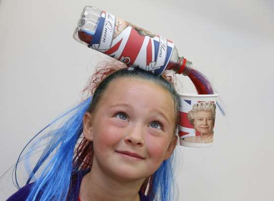 Youngsters at Tiger Primary School held a crazy hair day. Picture: Andy Jones