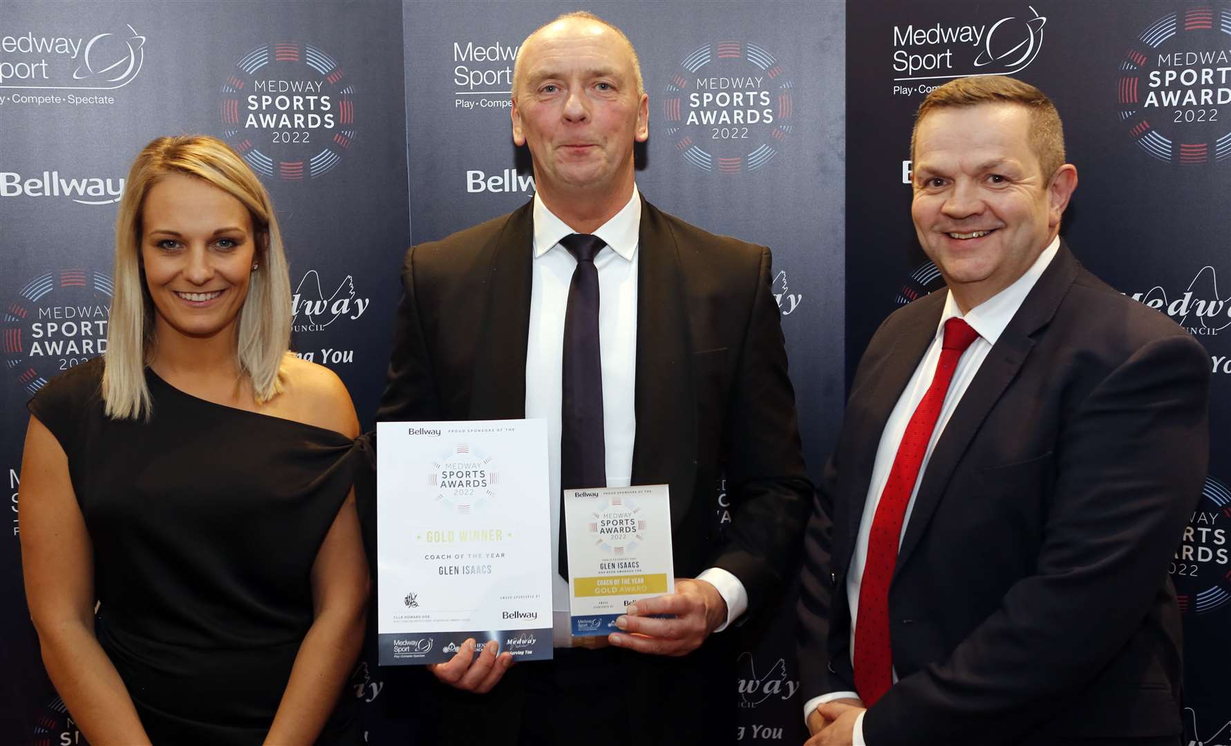 Coach of the Year sponsored by Bellway: Glen Isaacs. Picture: Nick Johnson / Medway Council