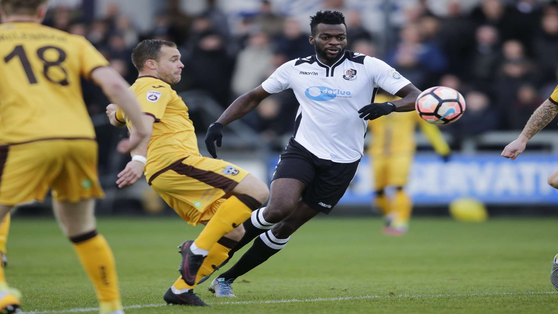 Duane Ofori-Acheampong has signed a new deal at Dartford Picture: Martin Apps