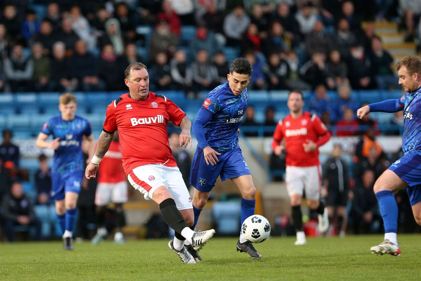 Assistant-player manager Danny Kedwell in action for Chatham Town