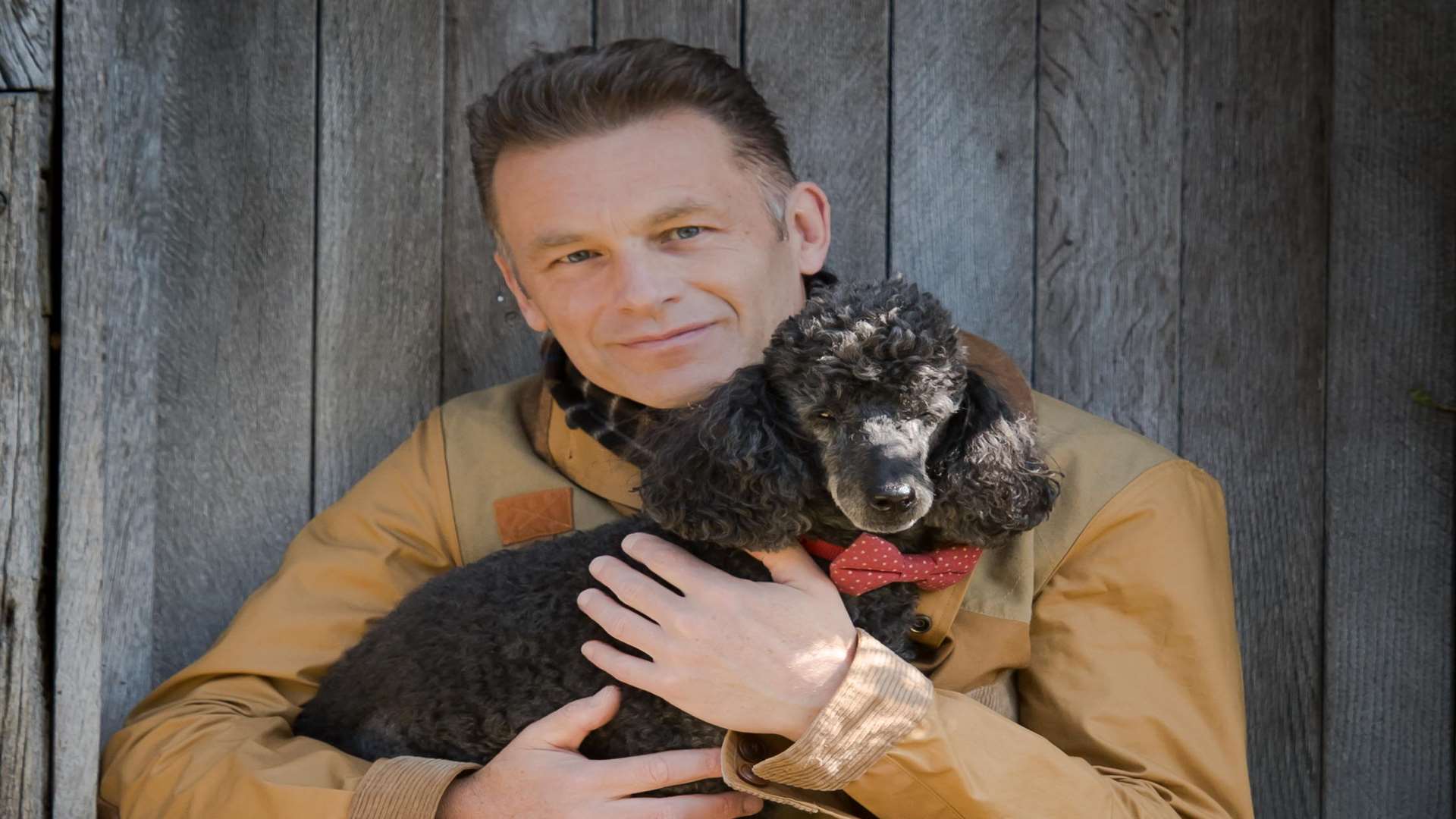 Chris Packham and his dog Scratchy.