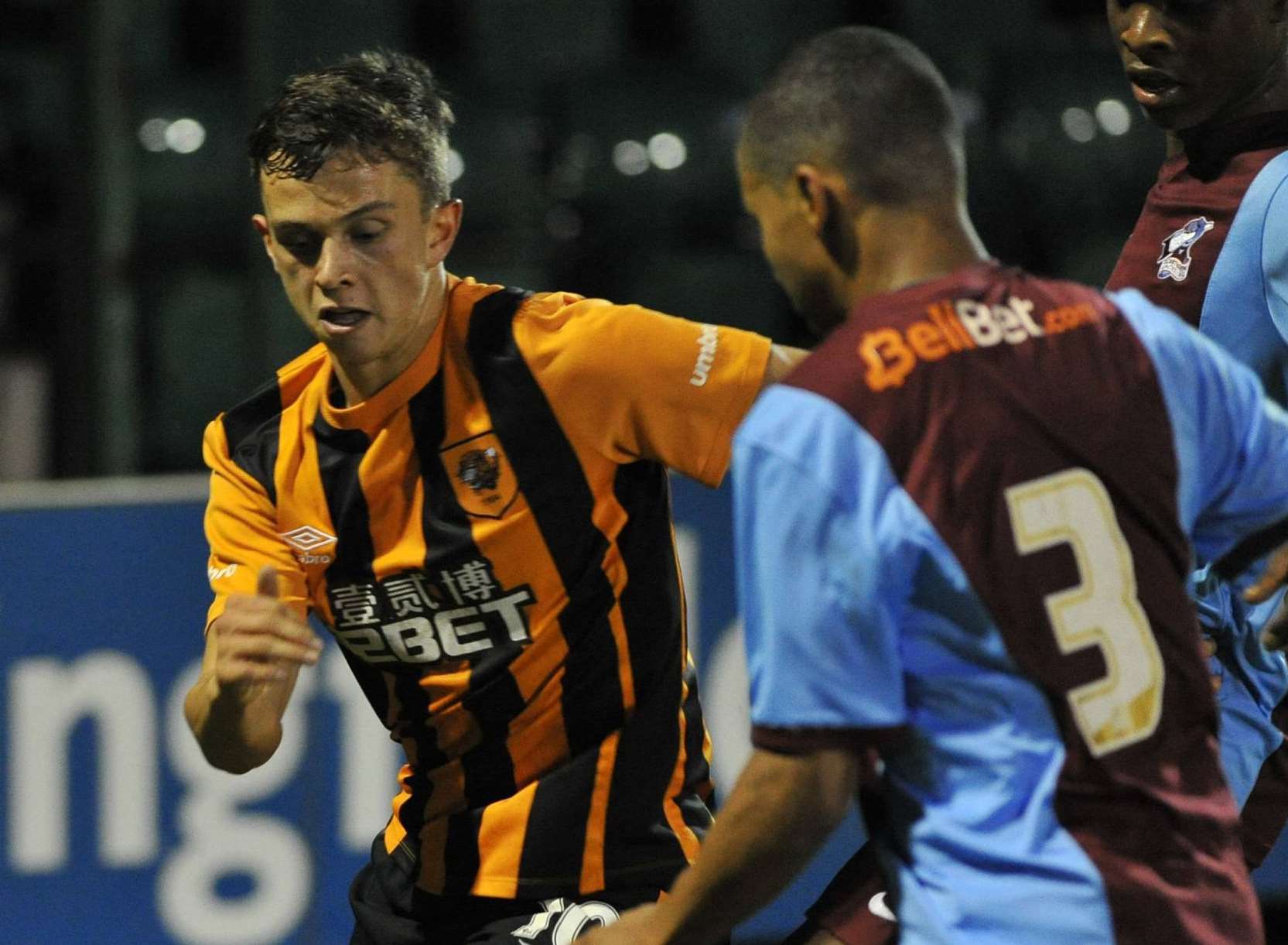 Johan ter Horst in action for Hull City's under-21 side against Scunthorpe