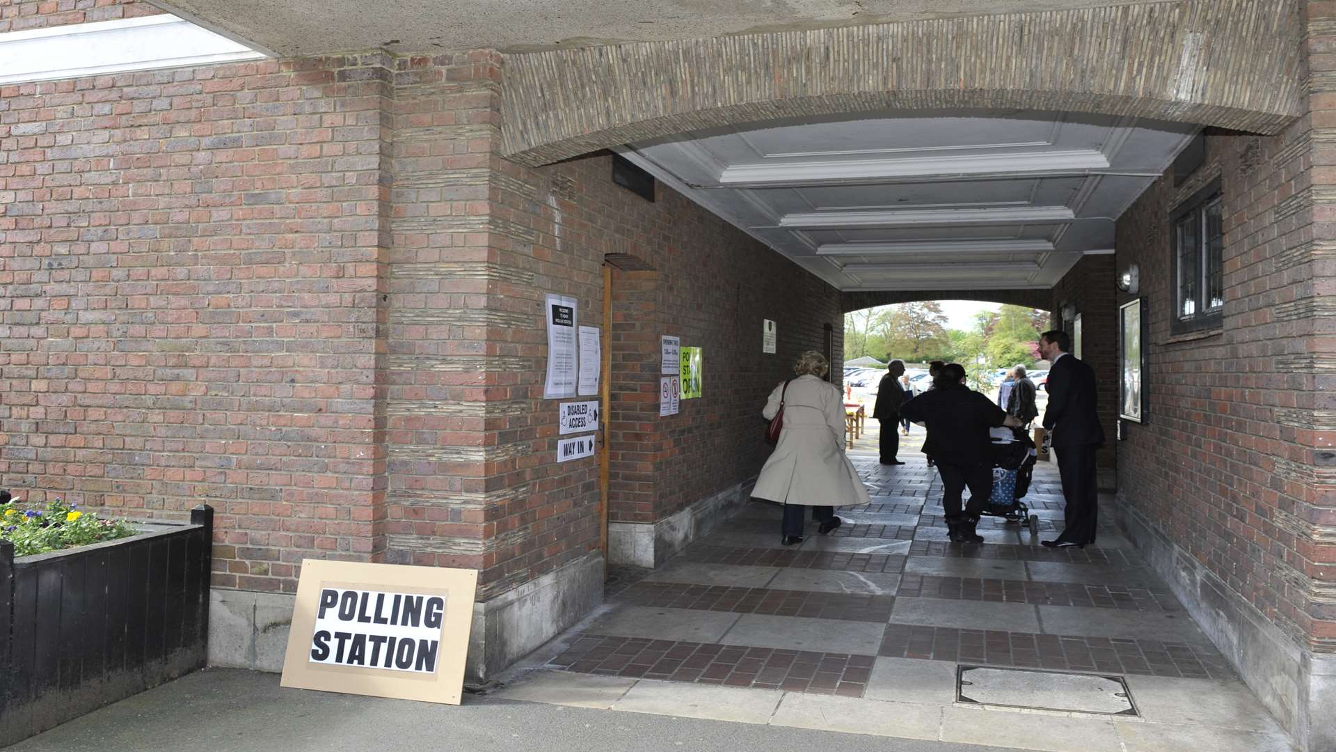 Voters turn out in Sandwich to do their civic duty