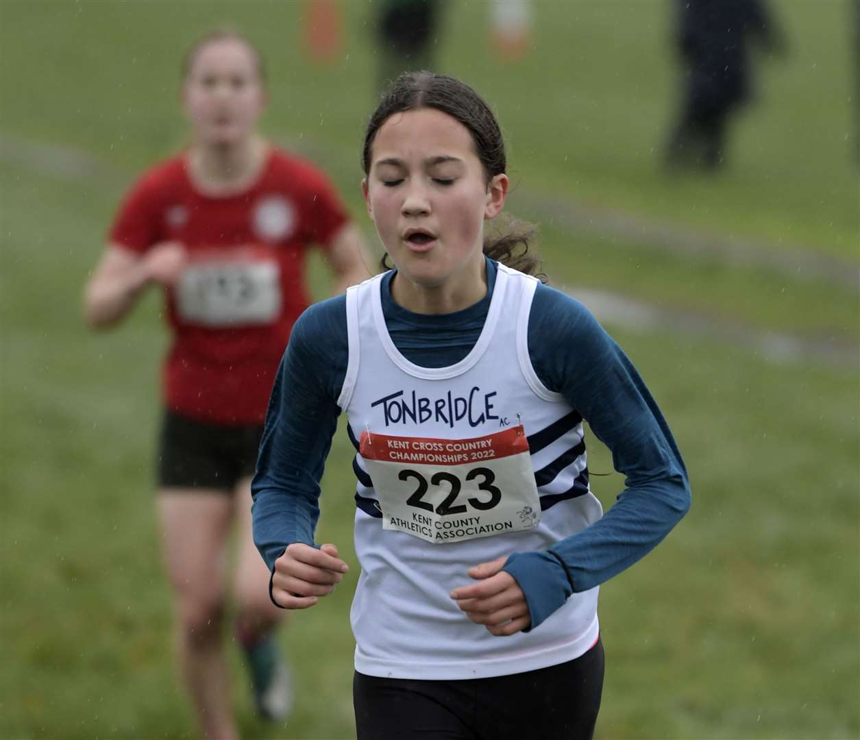 Carmen Wright of Tonbridge AC in the under-15 girls' category. Picture: Barry Goodwin (54151815)