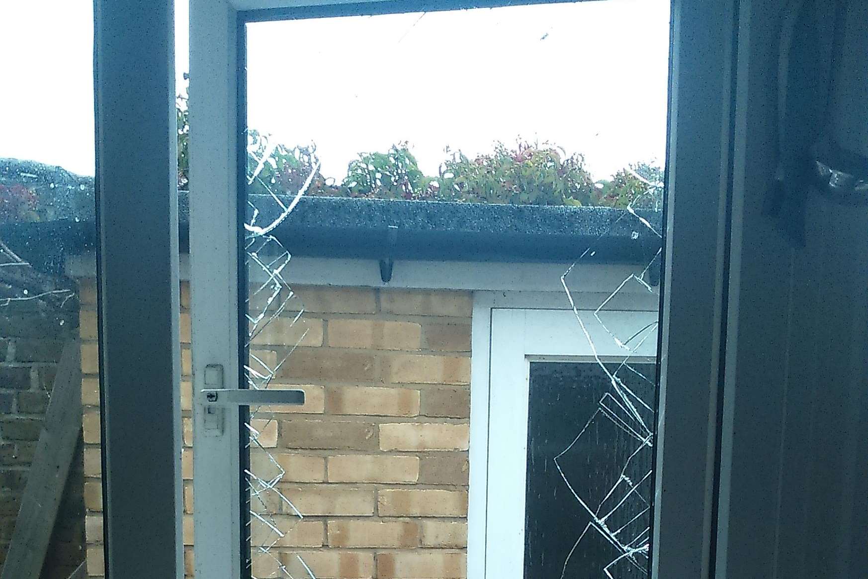 A window was smashed to gain access to the home