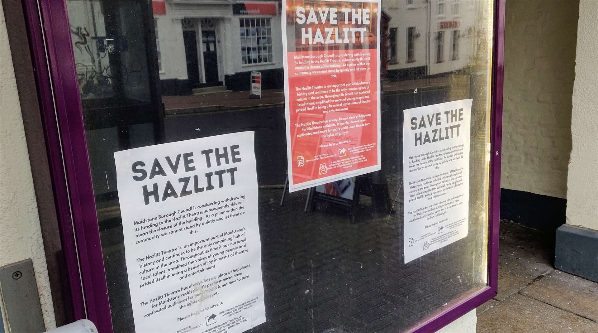 'Save the Hazlitt' campaign posters