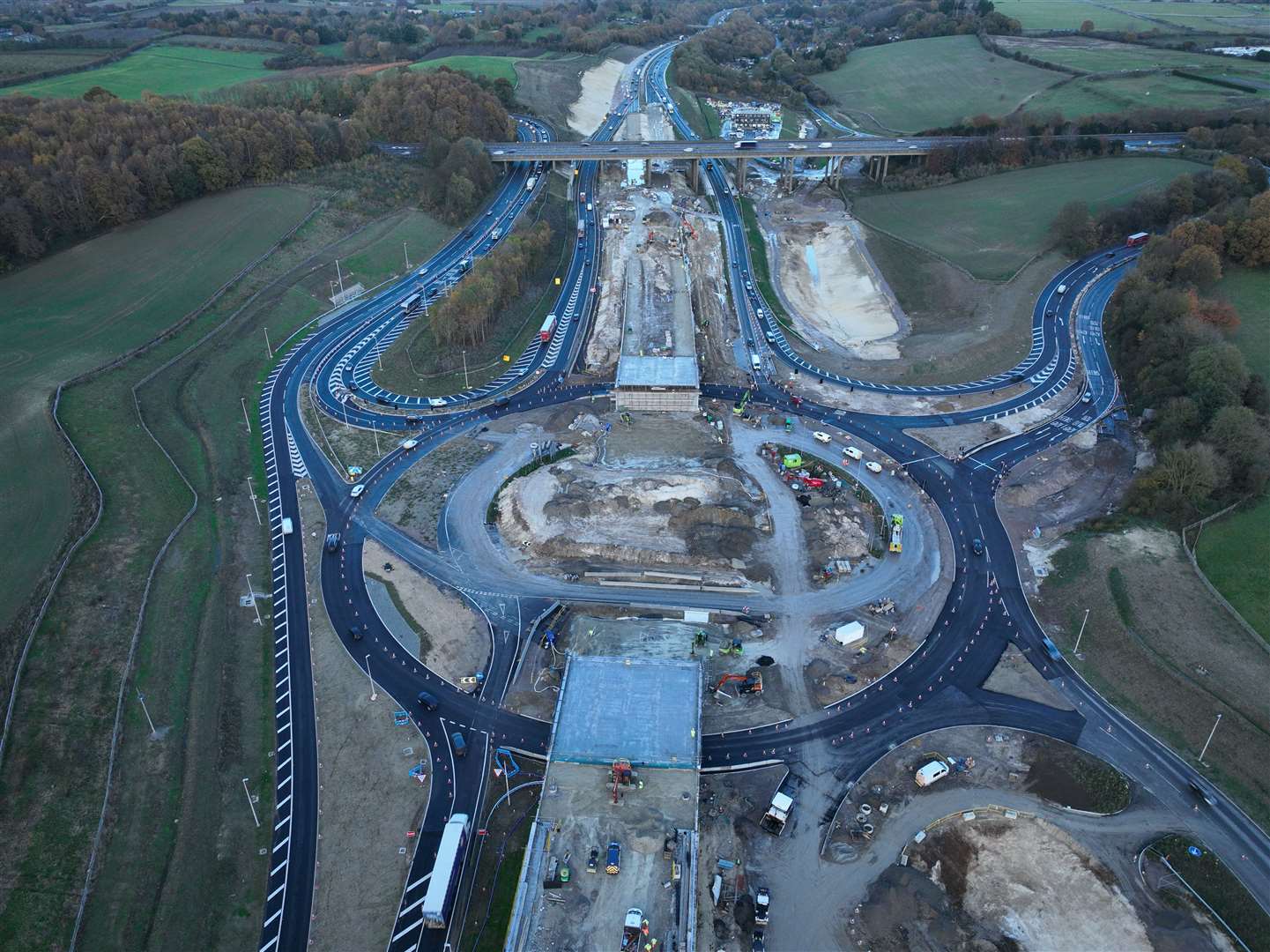 The Stockbury roundabout as of November 20, 2023. Picture: Phil Drew