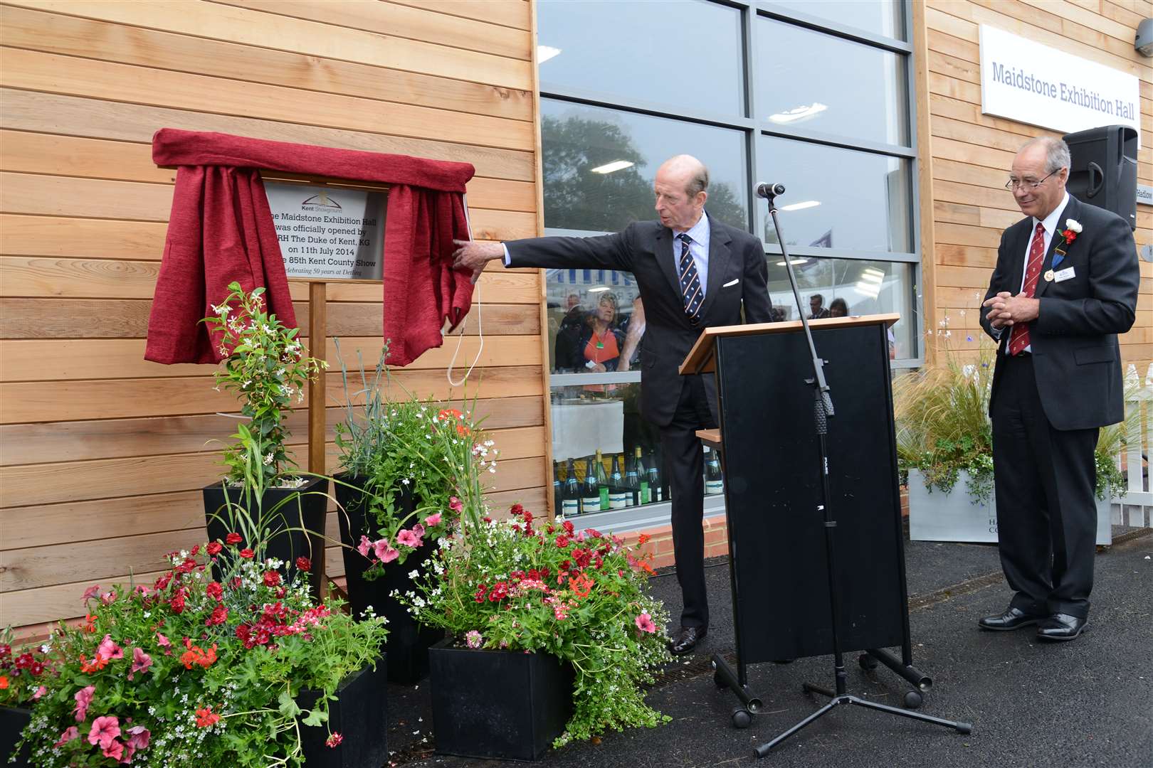 The Duke of Kent at the show in 2014