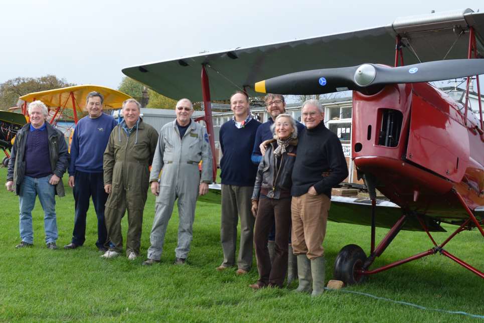 The crew from the Tiger Club at Headcorn Aerodrome. Picture: Jane Armstrong