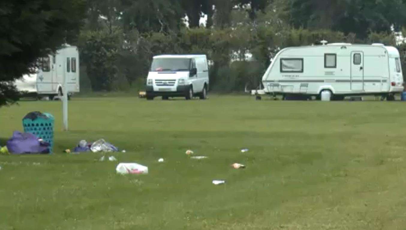 Complaints have been made about recent illegal traveller encampments in Leybourne and West Malling