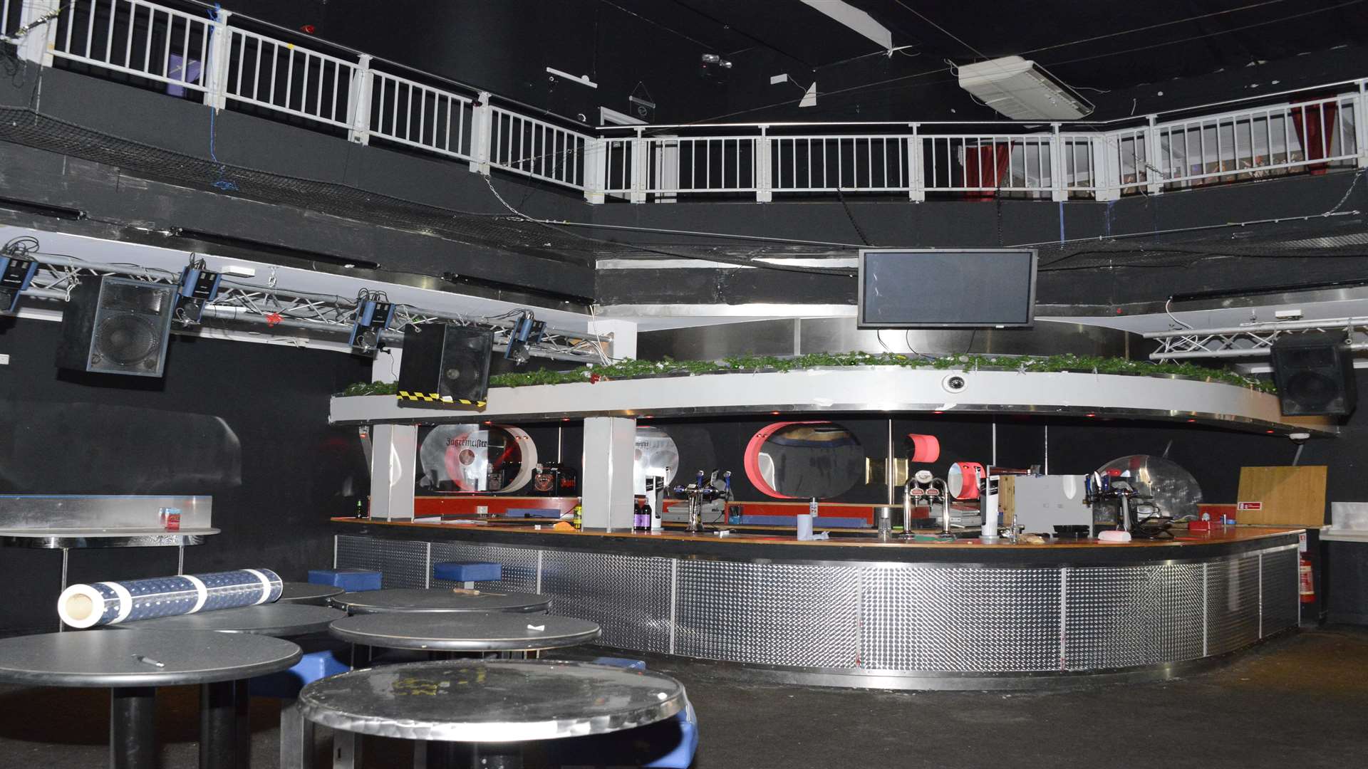 The downstairs bar before its make-over