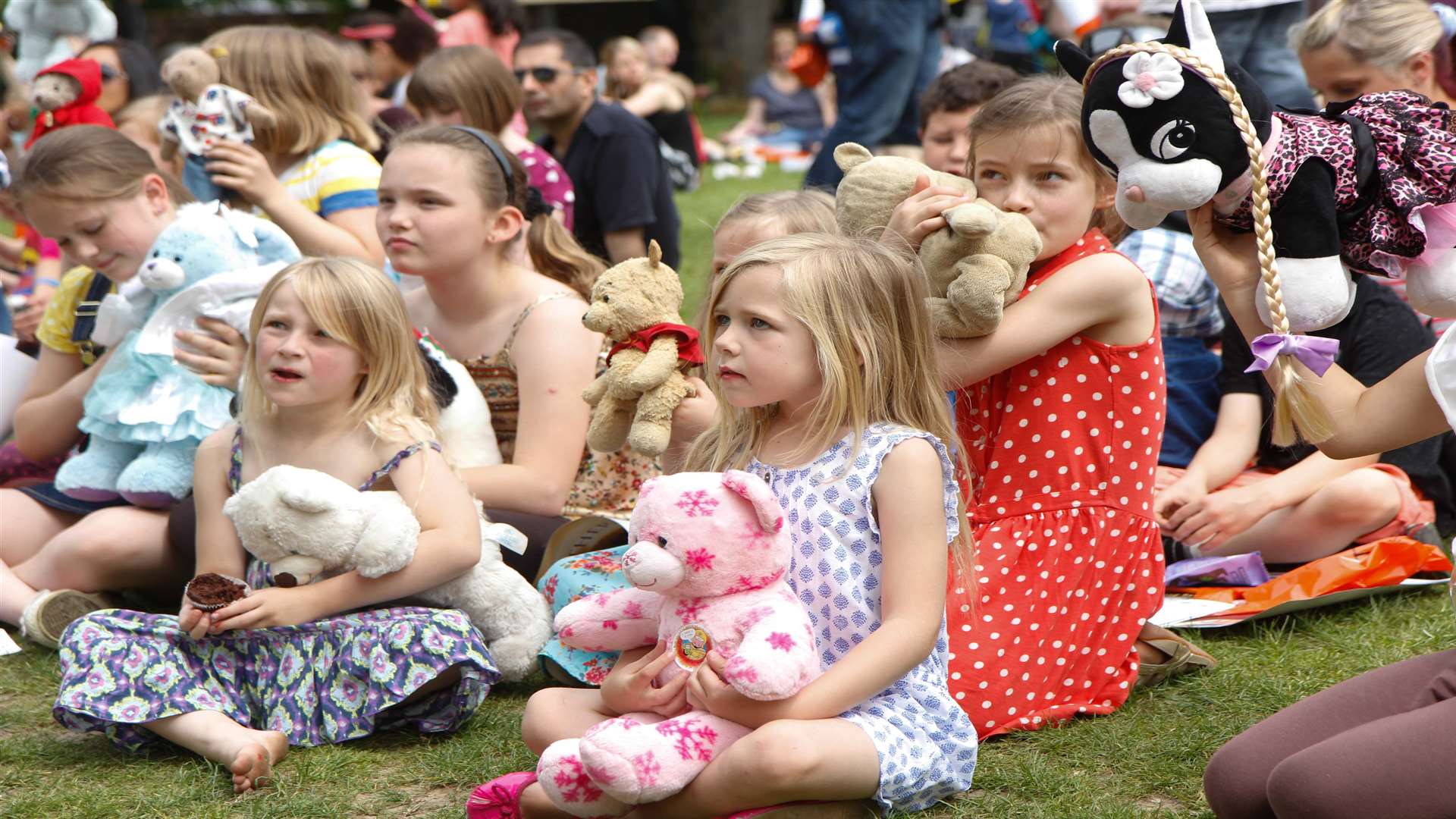 Hundreds of youngsters joined in the bumper teddy bears' picnic at Buster's Big Bash last year.