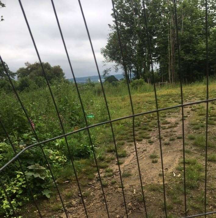 Those on the land have now fenced themselves in