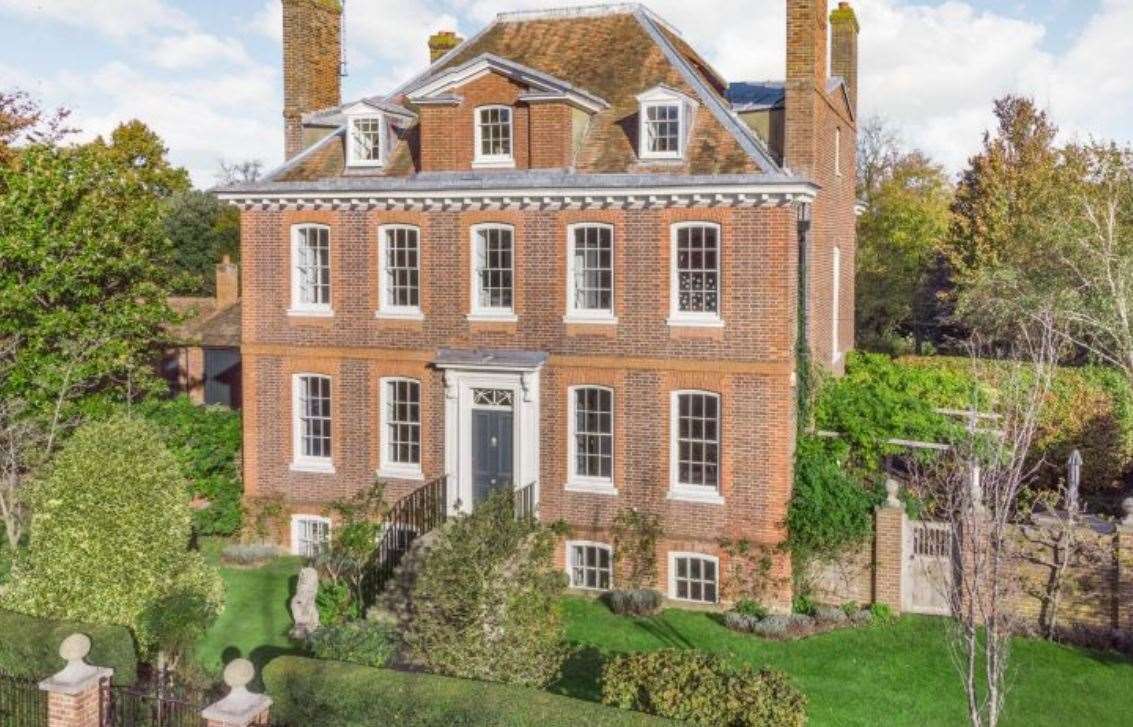 The Old Rectory in Wickhambreaux, near Canterbury, is described as one of east Kent's finest 18th century homes. Photo: Strutt & Parker