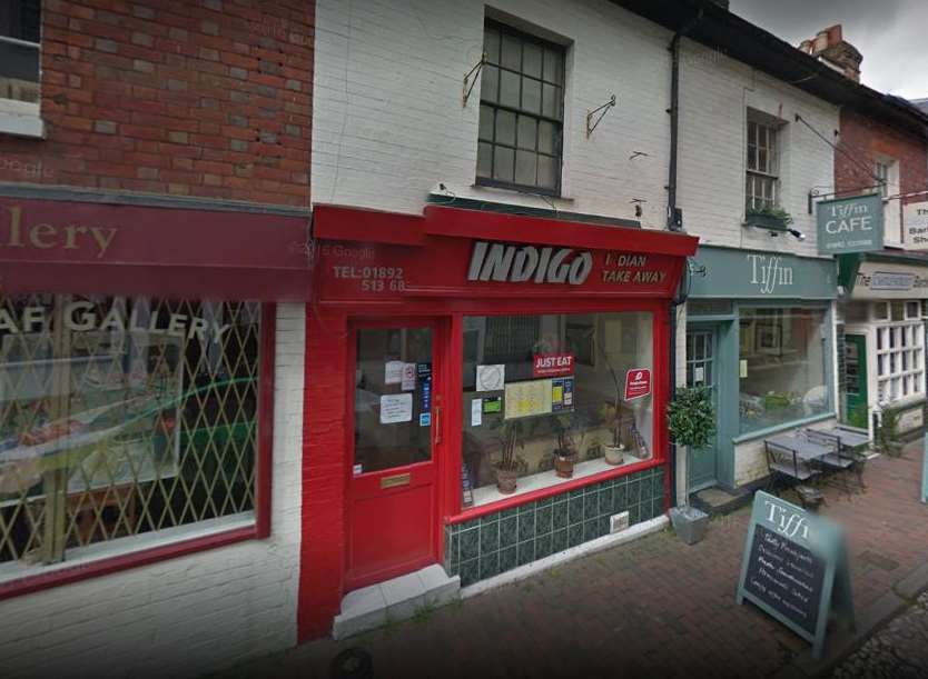 The attack happened at the Indigo restaurant in Tunbridge Wells. Picture: Google.