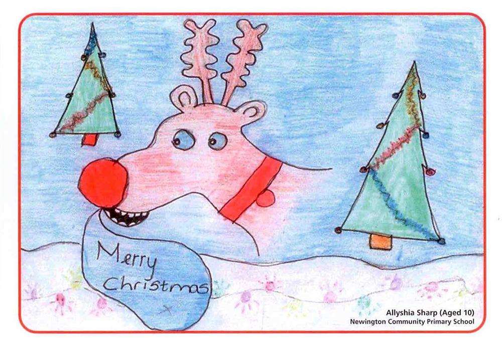 The 2012 winning Christmas card which South Thanet MP Laura Sandys sent to constituents and colleagues last year