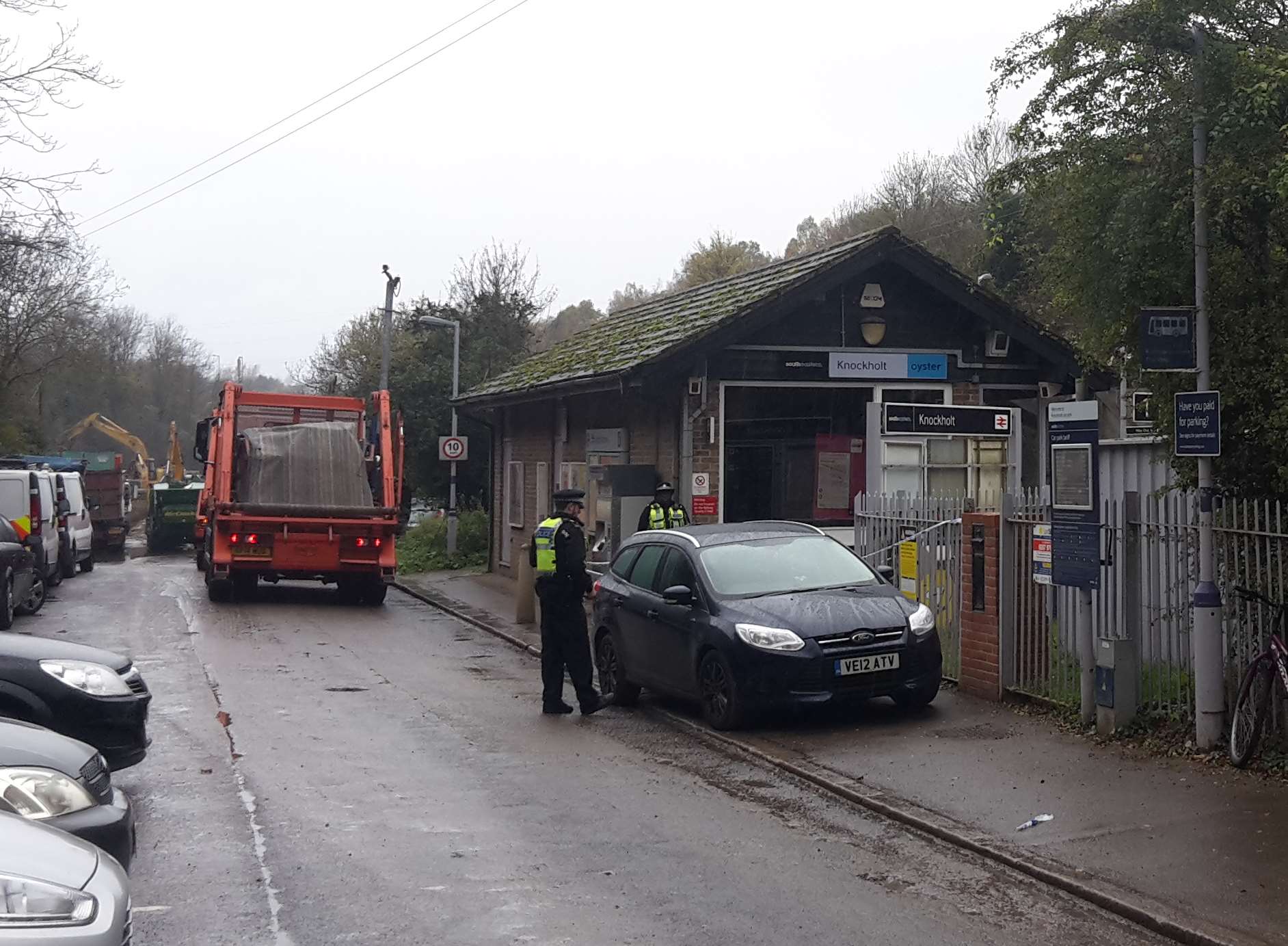 A murder investigation has been launched after a man's body was found on tracks at Knockholt