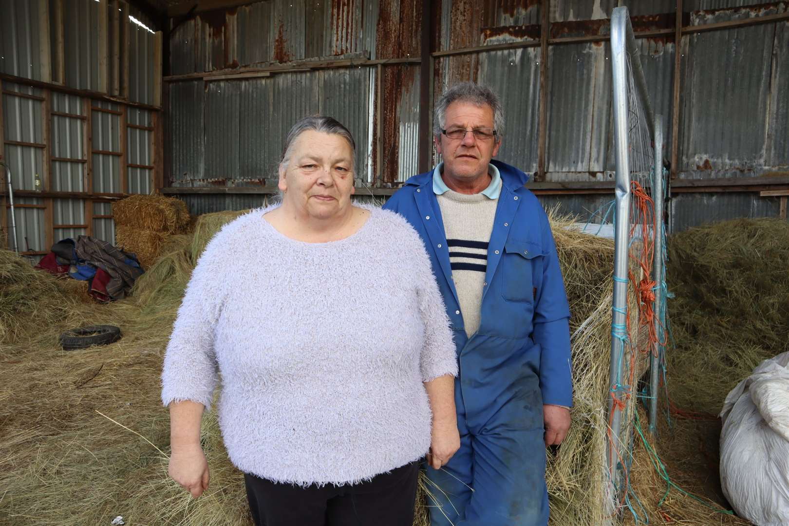 Karen and David Mosdell, of Danley Marshes Farm, on the Isle of Sheppey