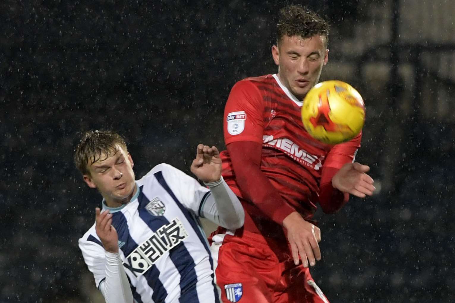 Baily Cargill denies Marcus Forss at The Hawthorns. The on-loan defender is in contention to start against Northampton Picture: Barry Goodwin