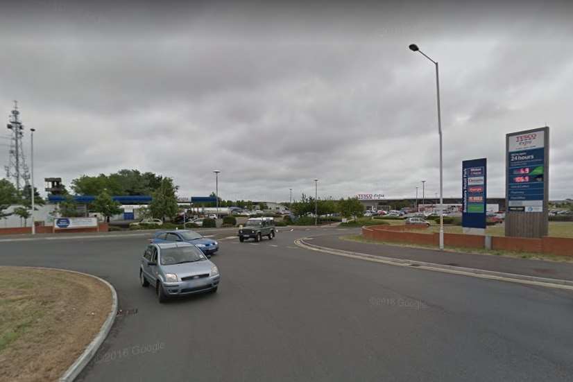 Tesco in Margate Road near Westwood Cross where a driver fled the scene after a crash. Picture: Google