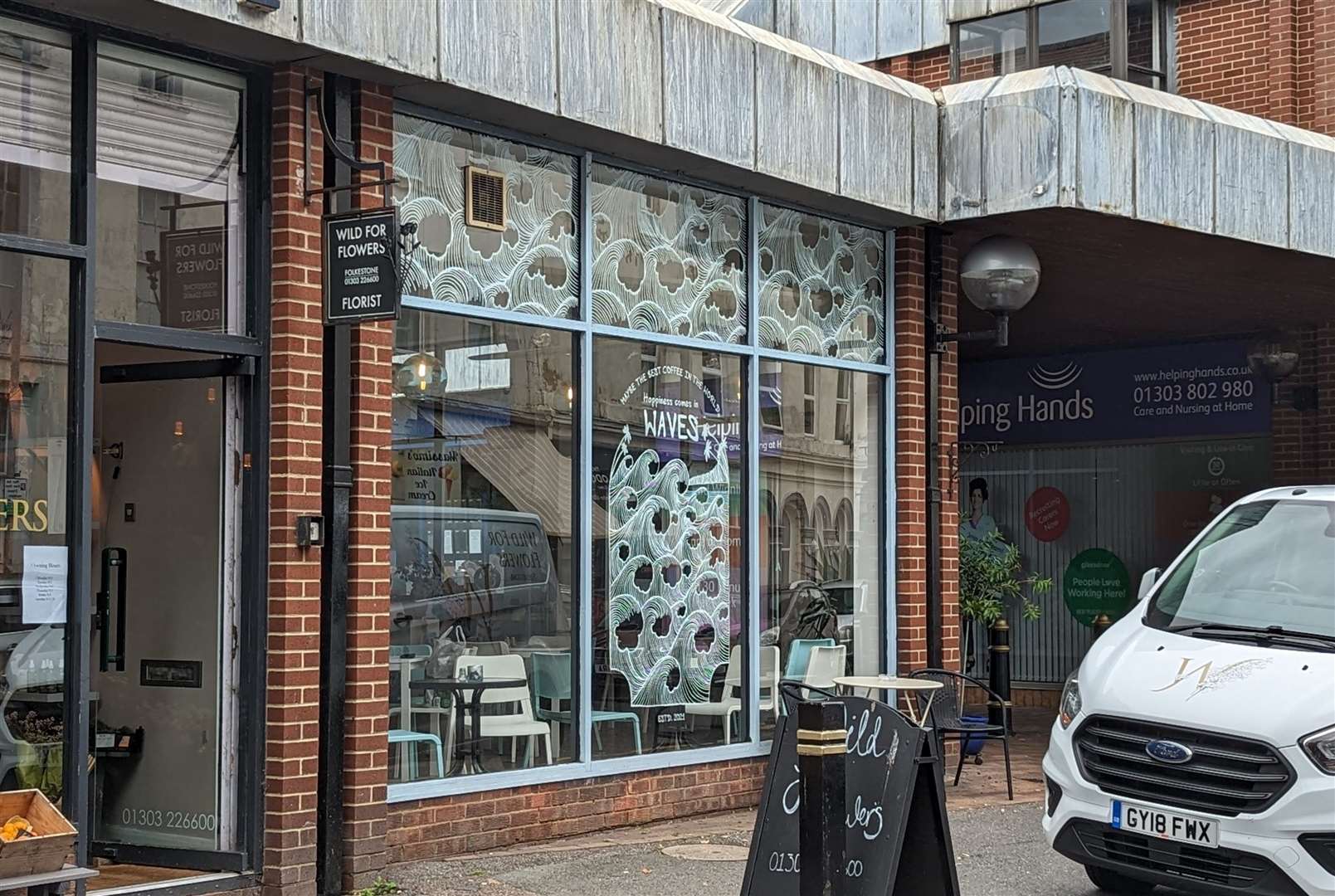 Waves Coffee House in Folkestone closed for the final time last week