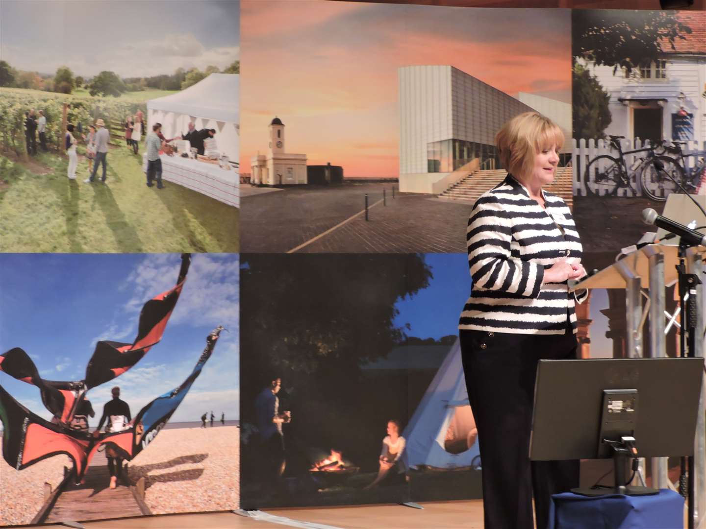 Sandra Matthews-Marsh of Visit Kent introduces the big names at the Tourism Society's Symposium 2015