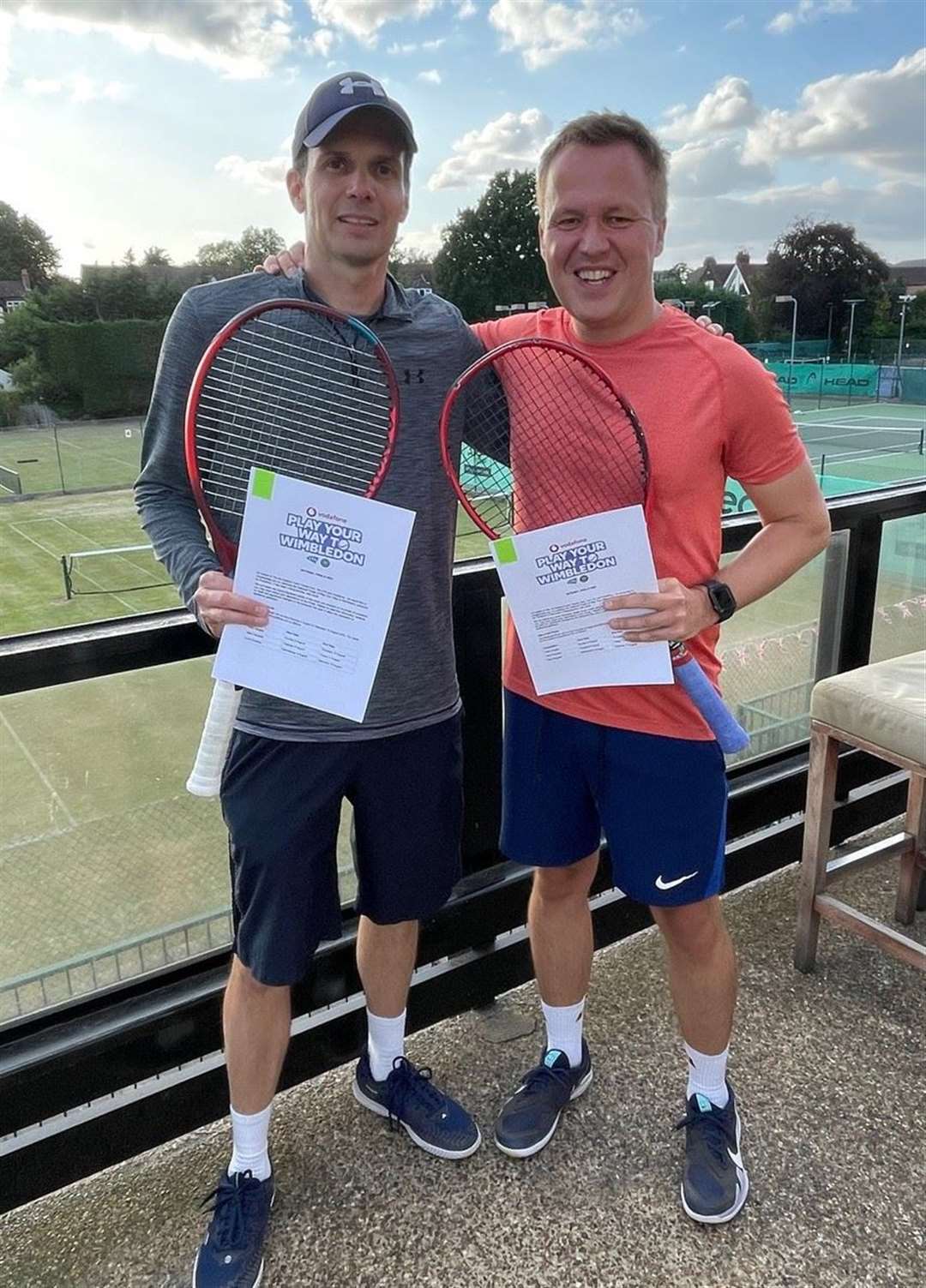 Kings Hill Tennis Club's Harry Dyason and Chris Wahlers are off to SW19